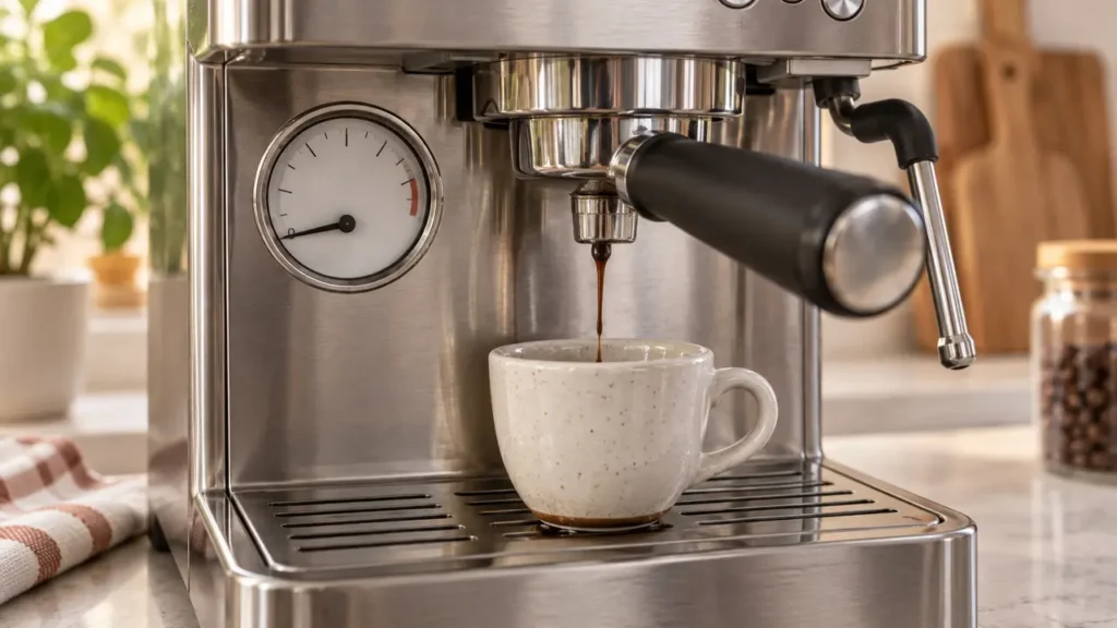 Breville Barista Express pressure gauge stuck at zero during extraction