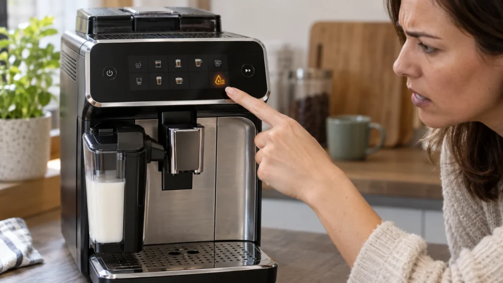 Philips 3200 Calc Clean light stays on
