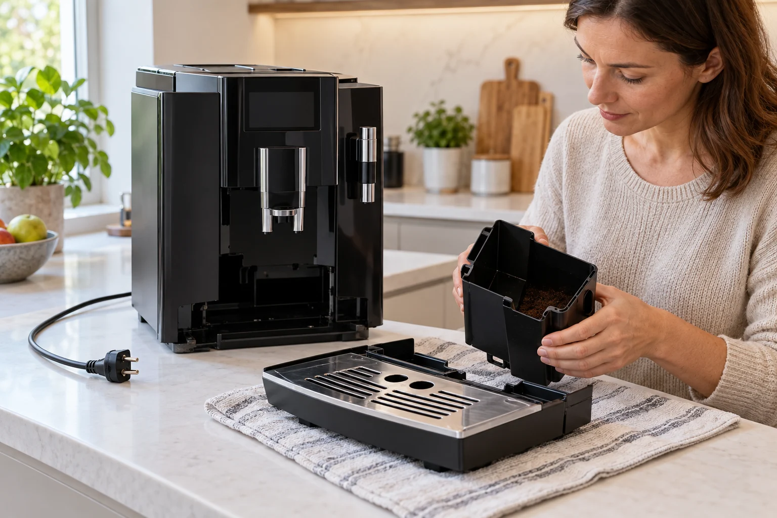 JURA E8 Error 8 safe checks Safe external checks for JURA E8 Error 8 with the machine unplugged