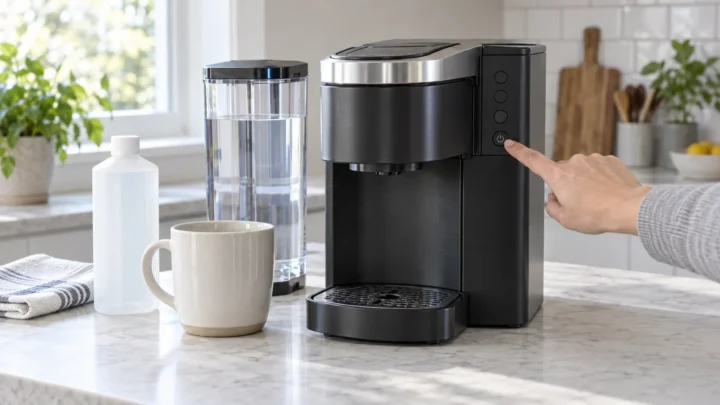 Keurig K-Supreme won't turn on after descaling while the owner presses the power button