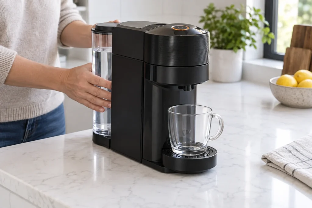 Nespresso Vertuo Next not pumping water while the tank is being reseated