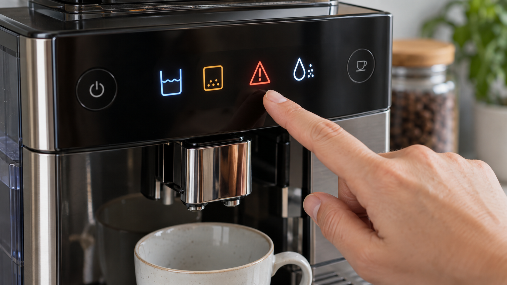 Philips 3200 warning lights and error indicators